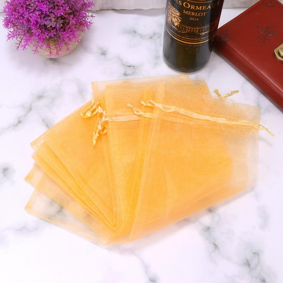 WHAMVOX 10 PCS Mesh Bag for Wine Gauze Red Material Beverage