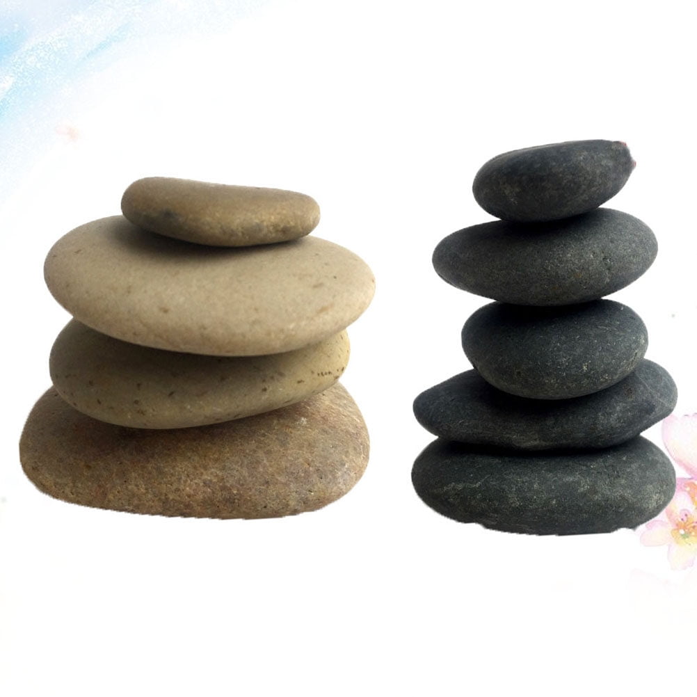 WHAMVOX  10 PCS Stones for Painting Drawing Painted Craft Rocks Decorative Child