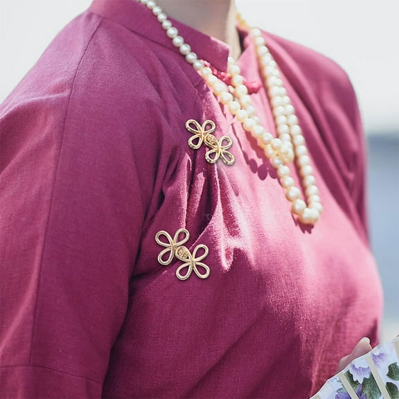 WHAMVOX 10 Pairs Sewing Buttons Craft Buttons Chinese Closure Buttons Chinese Knots Frog Buttons Shirt Small Buttons For Cloth Sewing Jeans