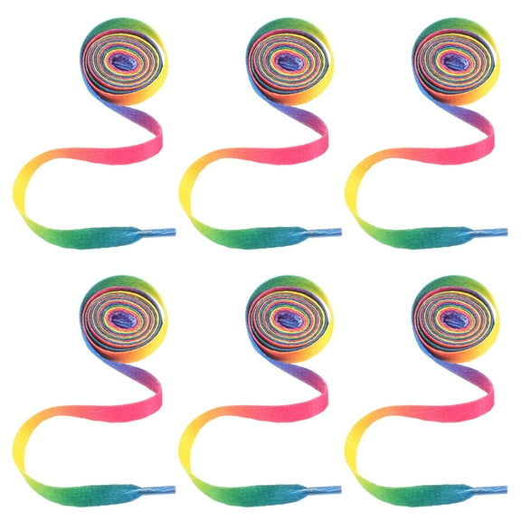 WHAMVOX  10 Pairs Shoe Sneaker Laces Rainbow Fashion Shoelaces Child