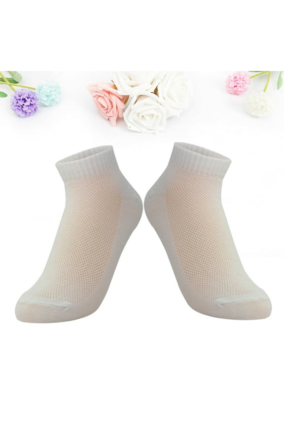 10 Pairs of Portable Disposable Breathable Replacing Stretchy Socks for Business Travel(White)