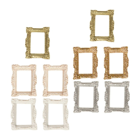 WHAMVOX 10 Pcs Antique Shaped Mini Photo Frame 4.80X3.60X0.30CM