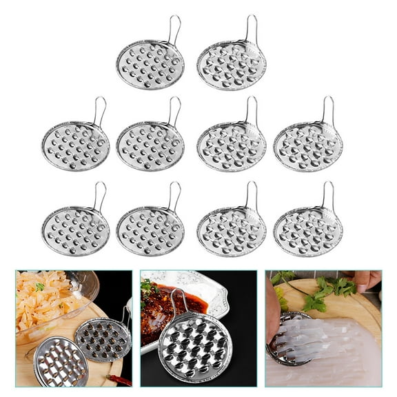 WHAMVOX 10 Pcs Baby Stainless Steel Jelly Scraper Convenient Kitchen Tool 8X8X4.5CM