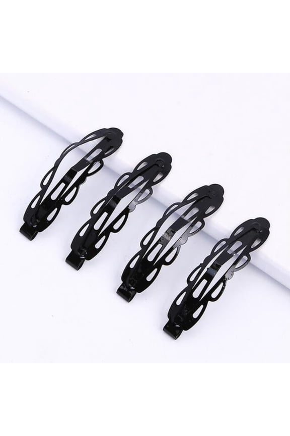 10 Pcs Black Water Drop Clip Hair Styling Tool Kids Accessories