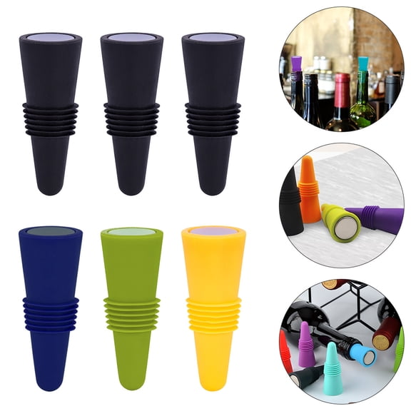 WHAMVOX  10 Pcs Bottle Seals Wine Corks Air-tight Stoppers Decorations