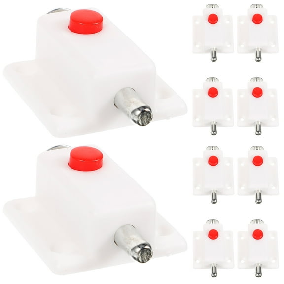 WHAMVOX  10 Pcs Cabinet Door Catch Plastic Latch Bolt Latches