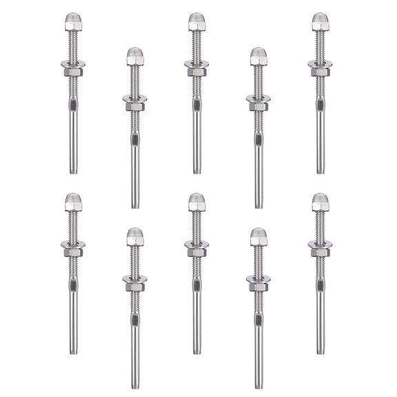 ROMANSENTIAL Tensioner Stainless Steel Cable Fitting for Indoor Outdoor Use Silver