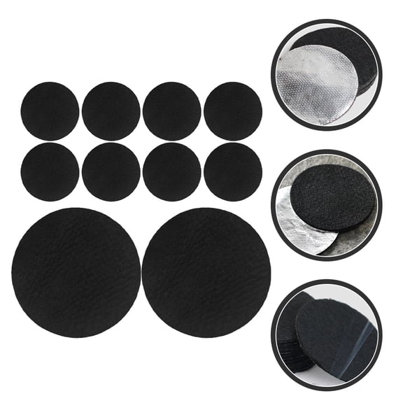 WHAMVOX 10 Pcs Fire Mat Incense Accessories Individual 7.00X7.00X0.30CM Black