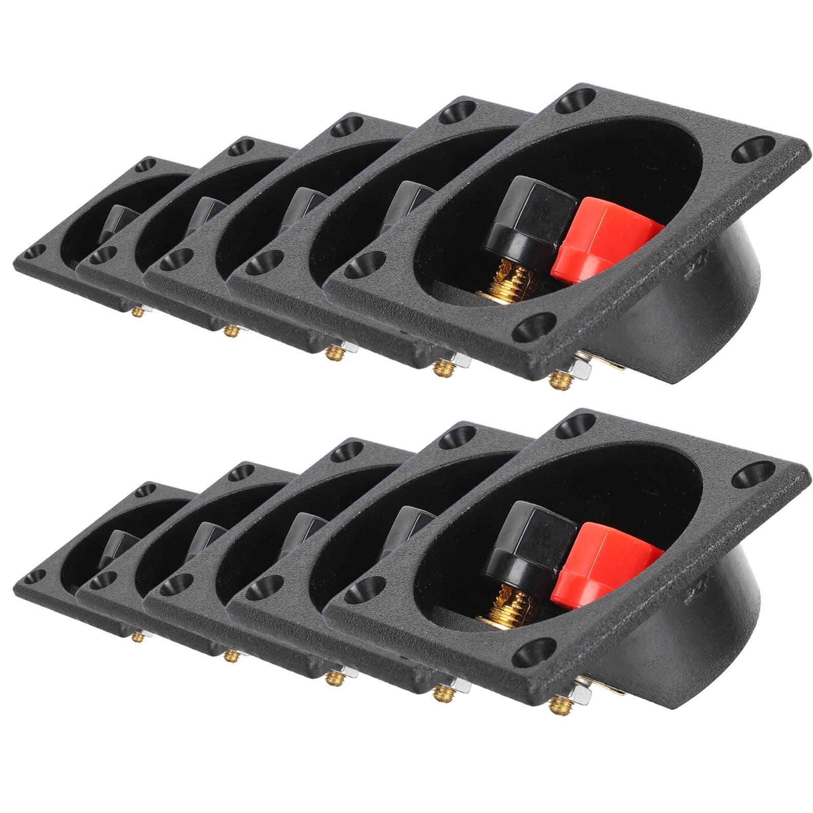 HOOWIFFY Terminal Block Connector Speaker Box Terminal Gold Plated ...