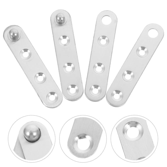 WHAMVOX 10 Pcs Door Hinge Stainless Degree Hinges Folding for Cabinet Doors