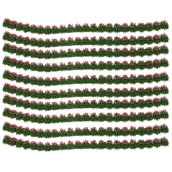 WHAMVOX  10 Pcs Faux Plants Fake Simulated Flower Bush Decoration