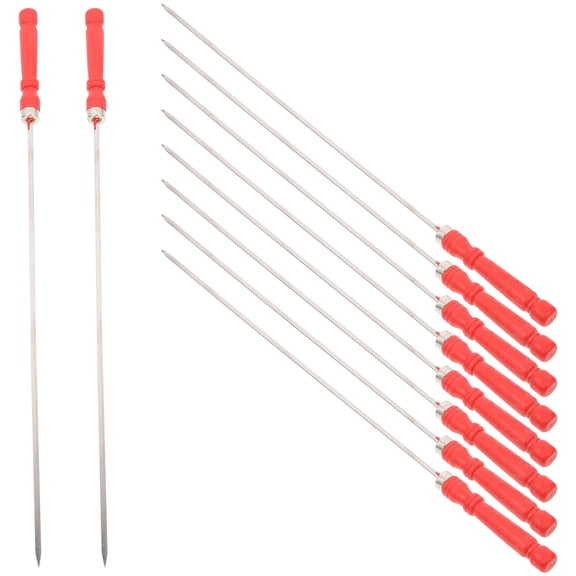 HOOWIFFY Multi-Function Grill Skewers Grill Sticks Red 10Pcs