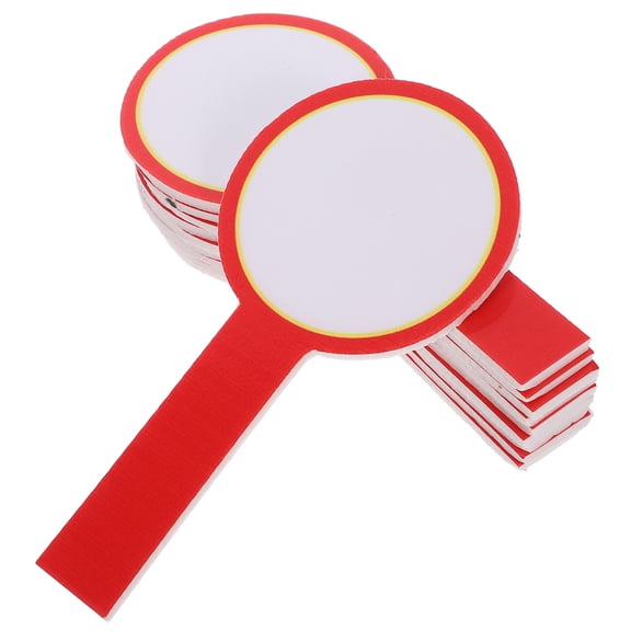 WHAMVOX  10 Pcs Hand Holding Sign Dry Erase Board Portable Student Red