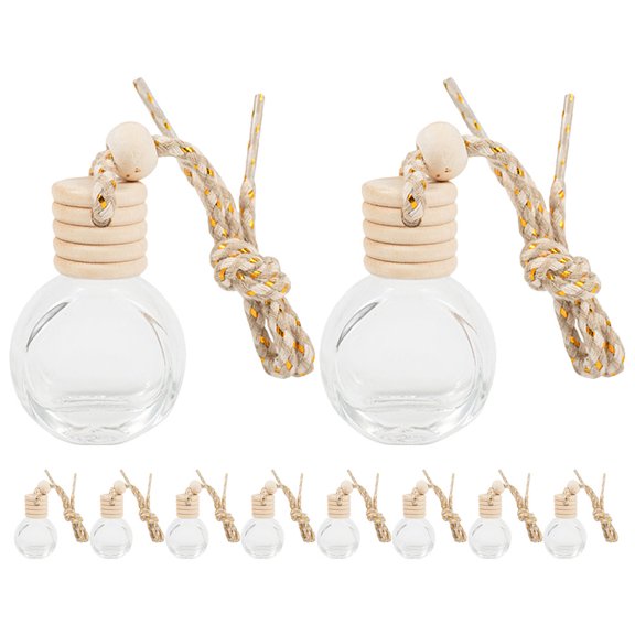 WHAMVOX 10 Pcs Hanging Car Accessories Fragrance Bottle Perfume Pendant