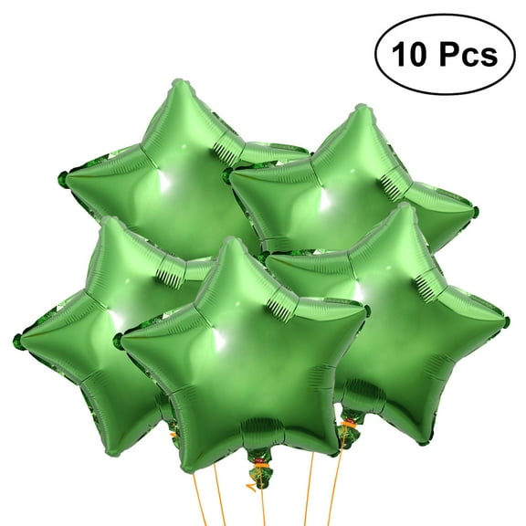 WHAMVOX 10 Pcs Helium Balloon Decoration Balloons Number Baby Green