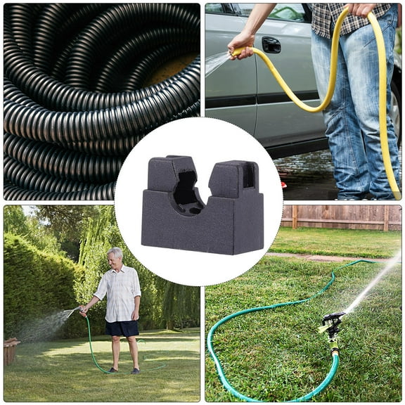 SEWCHICS Water Pipe Supports Black Nylon 10pcs 0.98X0.79X0.39in
