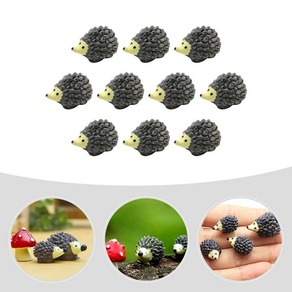 WHAMVOX 10 Pcs Lawn Decorations Outdoor Mini Figurines Gnome Garden Statue Large