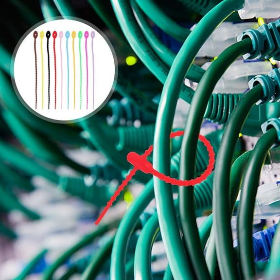 WHAMVOX 10 Pcs Multi-purpose Cable Ties Cord Management Wall Multipack