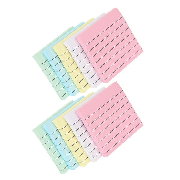 WHAMVOX  10 Pcs Notepad Sticky Self-adhesive Pads Memo Sticker Office