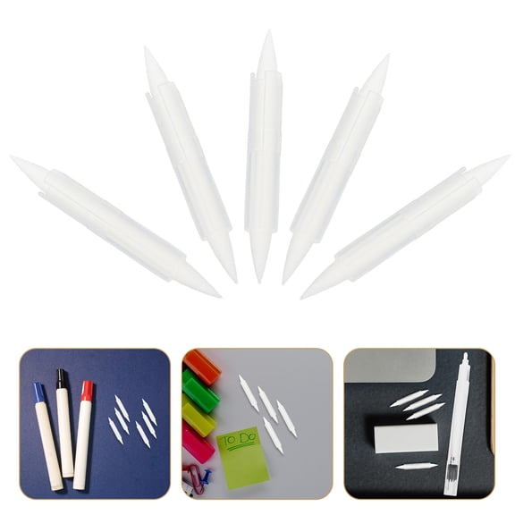 WHAMVOX  10 Pcs Paint Pen Replacement Nibs Permanent Marker Points White