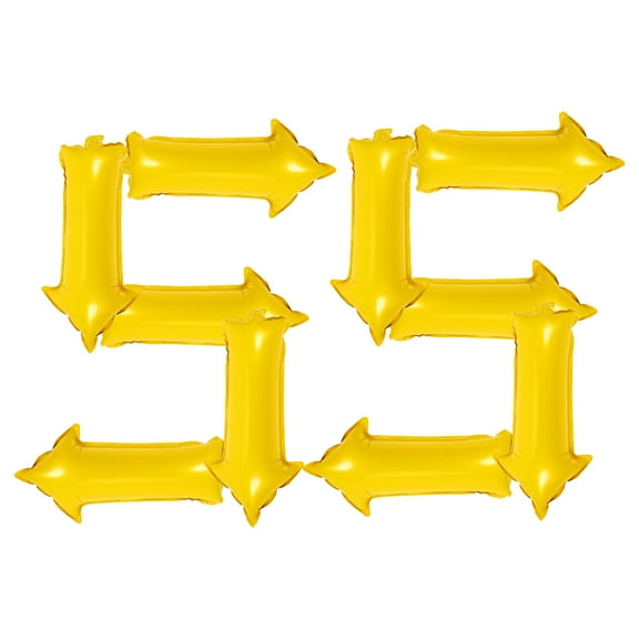 WHAMVOX 10 Pcs Party Arrow 43.00X22.00X0.10CM Golden