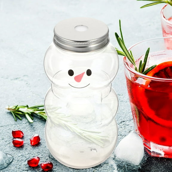 WHAMVOX 10 Pcs Party Christmas Drink Bottle Milk Beverage Bottles 15X7.5X7.5CM Silver