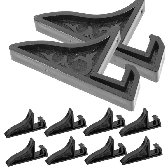 WHAMVOX 10 Pcs Photo Frame Stand Support Base Display Stands Office Work Black