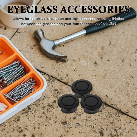 WHAMVOX 10 Pcs Reversing Radar Cover 3.00X3.00X1.00CM Black