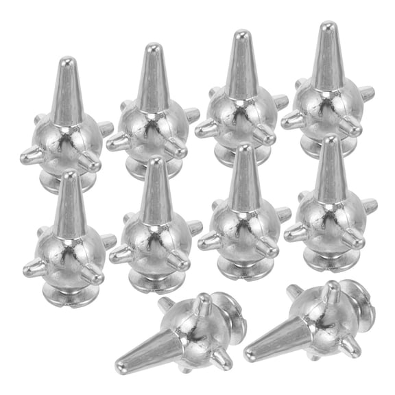 WHAMVOX 10 Pcs Rivet 1.90X1.10X1.10CM Silver