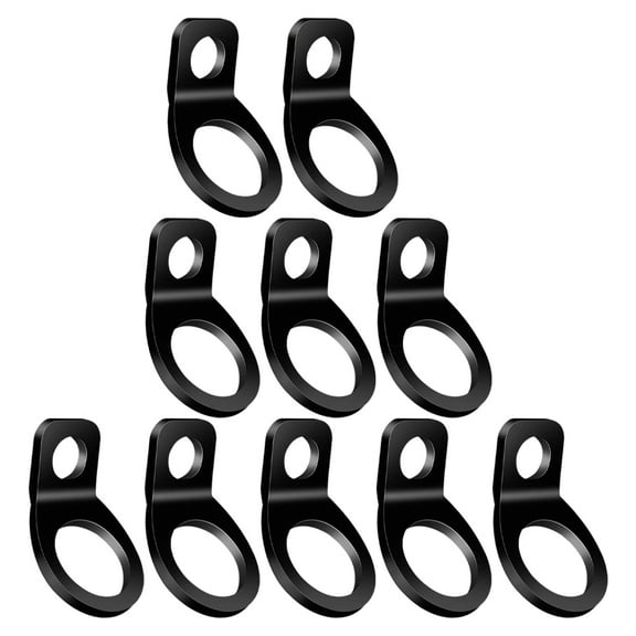 WHAMVOX 10 Pcs Rust Resistance Tie down Hooks Off-road Vehicle Anchor
