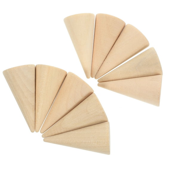 WHAMVOX 10 Pcs Cone Ornaments Craft Cardboard Cones for Crafts Shape