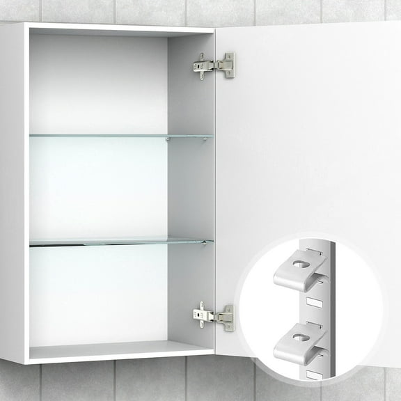 WHAMVOX 10 Pcs Shelf Support Clip Stainless Steel Partition Bracket Tool Room Clips