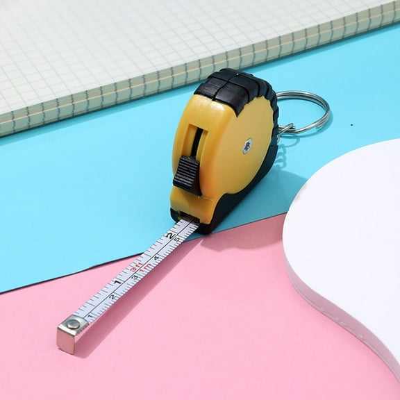 WHAMVOX 10 Pcs Sizer Key Chain Tape Measure Professional Measuring Tape 5x5cm