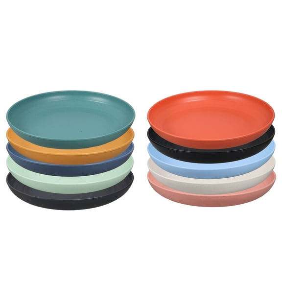 WHAMVOX  10 Pcs Snacks Plates Reusable Lunch Dinnerware Small Serving