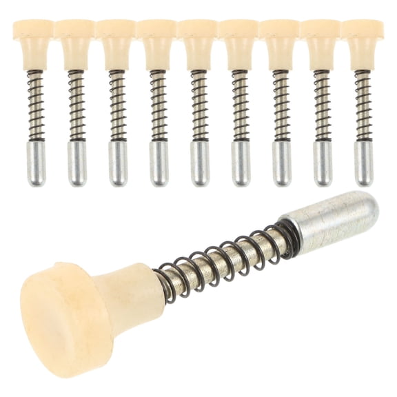 WHAMVOX  10 Pcs Spring Latch Latches Loaded Pin Garden Bathroom Outdoor Beige