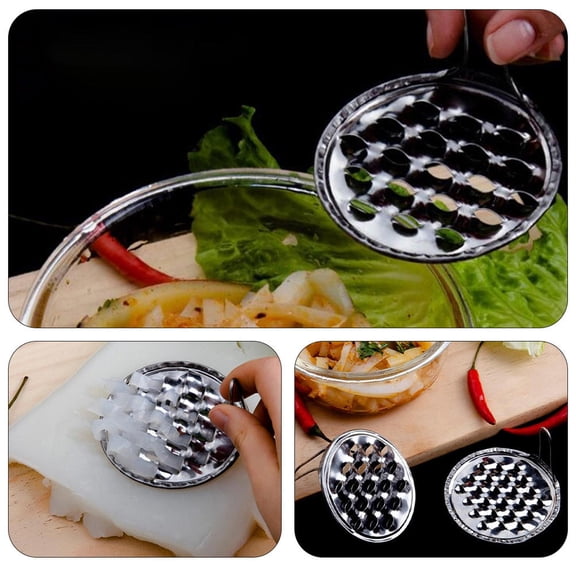 WHAMVOX  10 Pcs Stainless Steel Jelly Scraper Confectionery Baby Scraping Spatula Silver