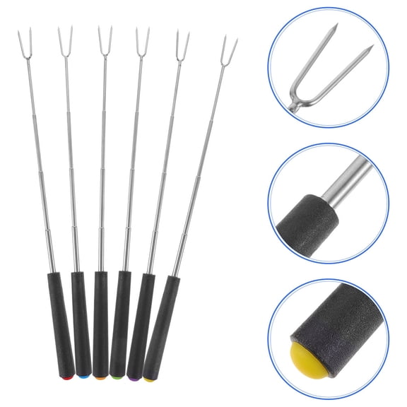 WHAMVOX Meat Forks Outdoor Grill 10Pcs 11.2X0.55X0.55in