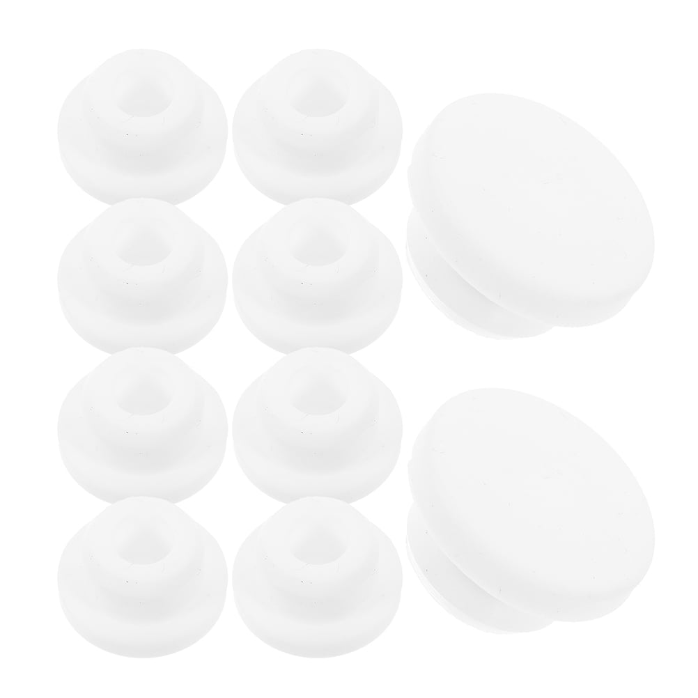 WHAMVOX 10 Pcs Washbasin Overflow Drain Cover Bathroom Replacement White
