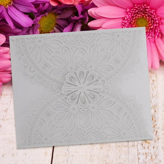 WHAMVOX  10 Pcs Wedding Invitation Greeting Cards Hollow Invitations Bride