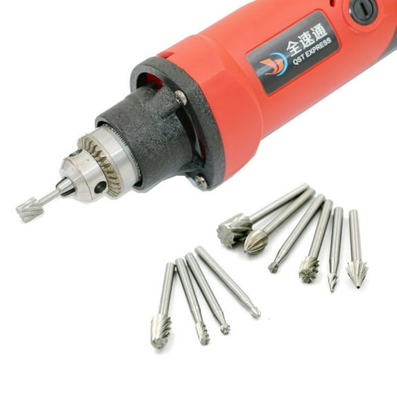 WHAMVOX 10 Pcs Wood Carving Knife Woodworking Rotary File Set