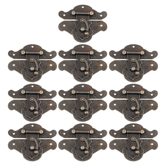 WHAMVOX 10 Sets DIY Box Making Memorabilia Box Latch 4.8X3.7X0.3CM