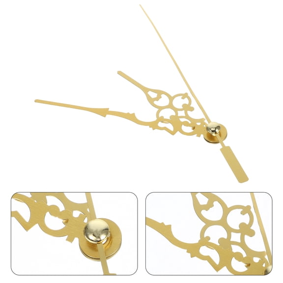 WHAMVOX 10 Sets Elegant Clock Hands Household Replacements Faces Pointers Golden