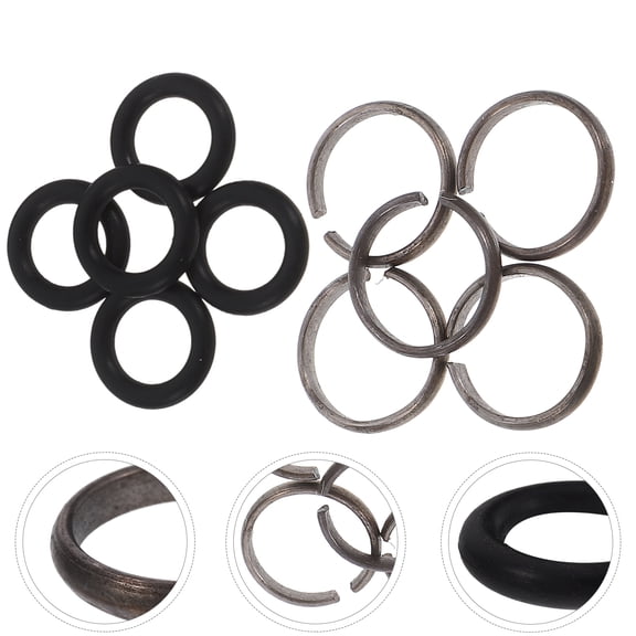 WHAMVOX 10 Sets Impact Ring Air Wrench Socket Retainer Rings Key impact Black