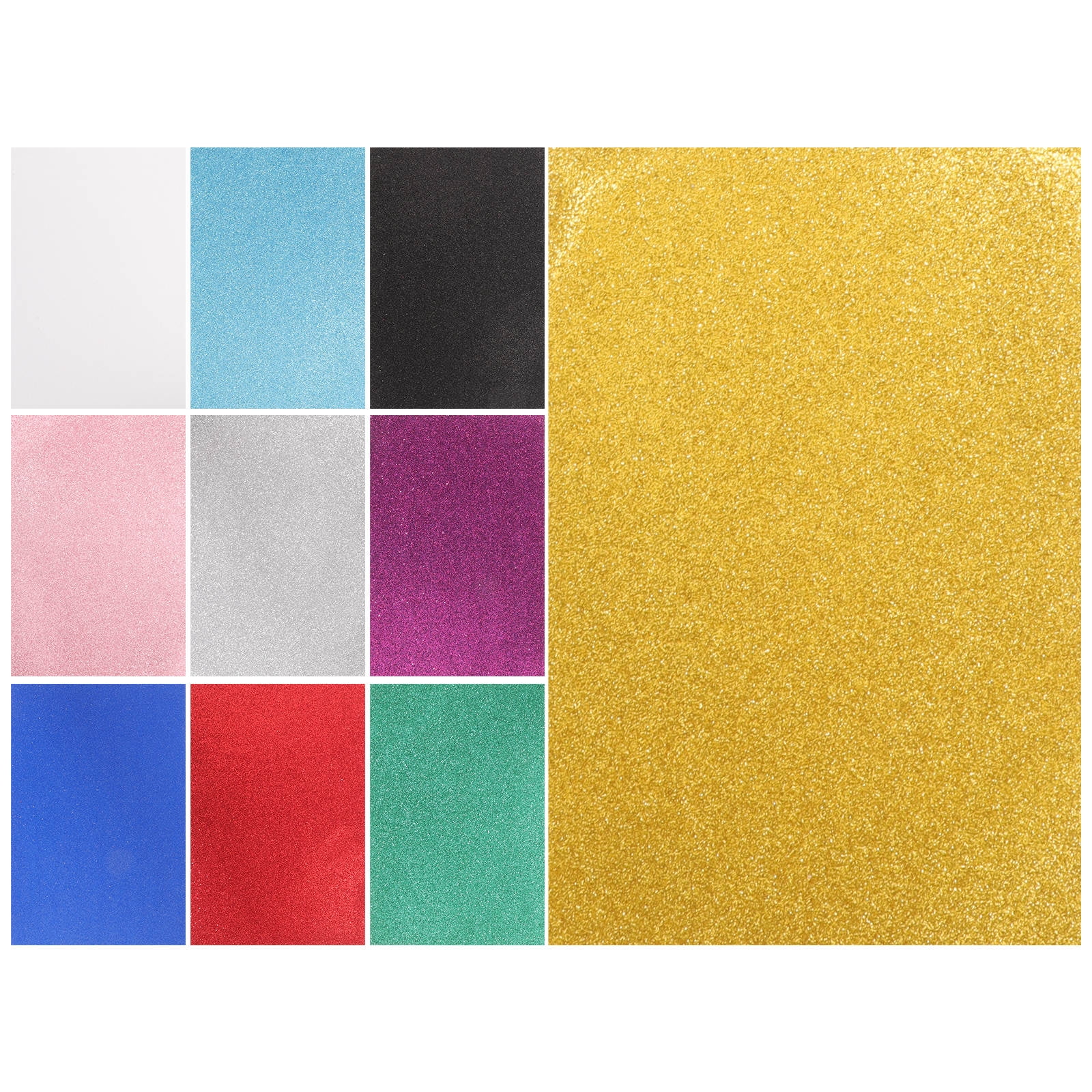 WHAMVOX 10 Sheets Self-adhesive Craft Foams A4 Multi-function Foams ...