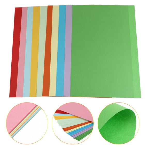 WHAMVOX 100 PCS Colors Children's Colored Paper Kids Craft Hand