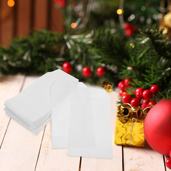 FESTFENDS Flat Paper Bags 100Pcs 5.9x3.1in