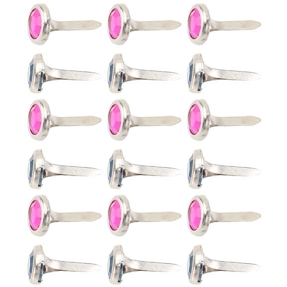 WHAMVOX 100 Pcs Brads Scrapbooking Acrylic Two-legged Nails Crafts Making