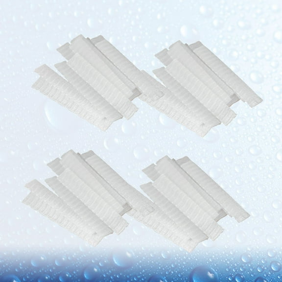 WHAMVOX  100 Pcs Bulk White Makeup Brush Net Covers for Travel