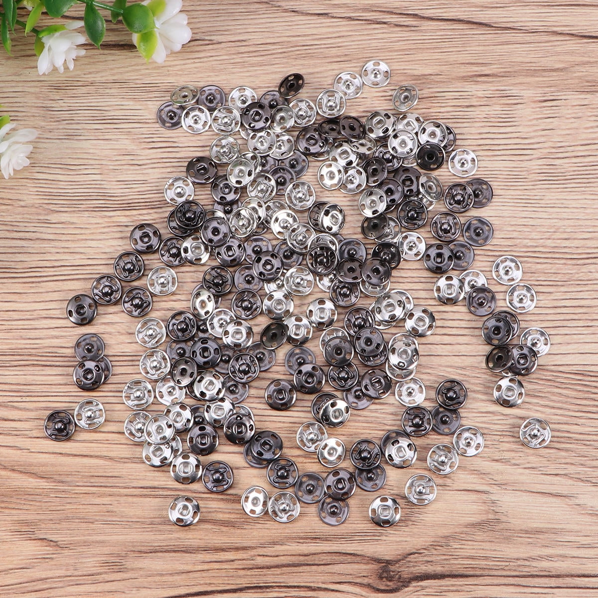 WHAMVOX 100 Pcs Button Setting Buttons Snap Snaps for Sewing - Walmart.com