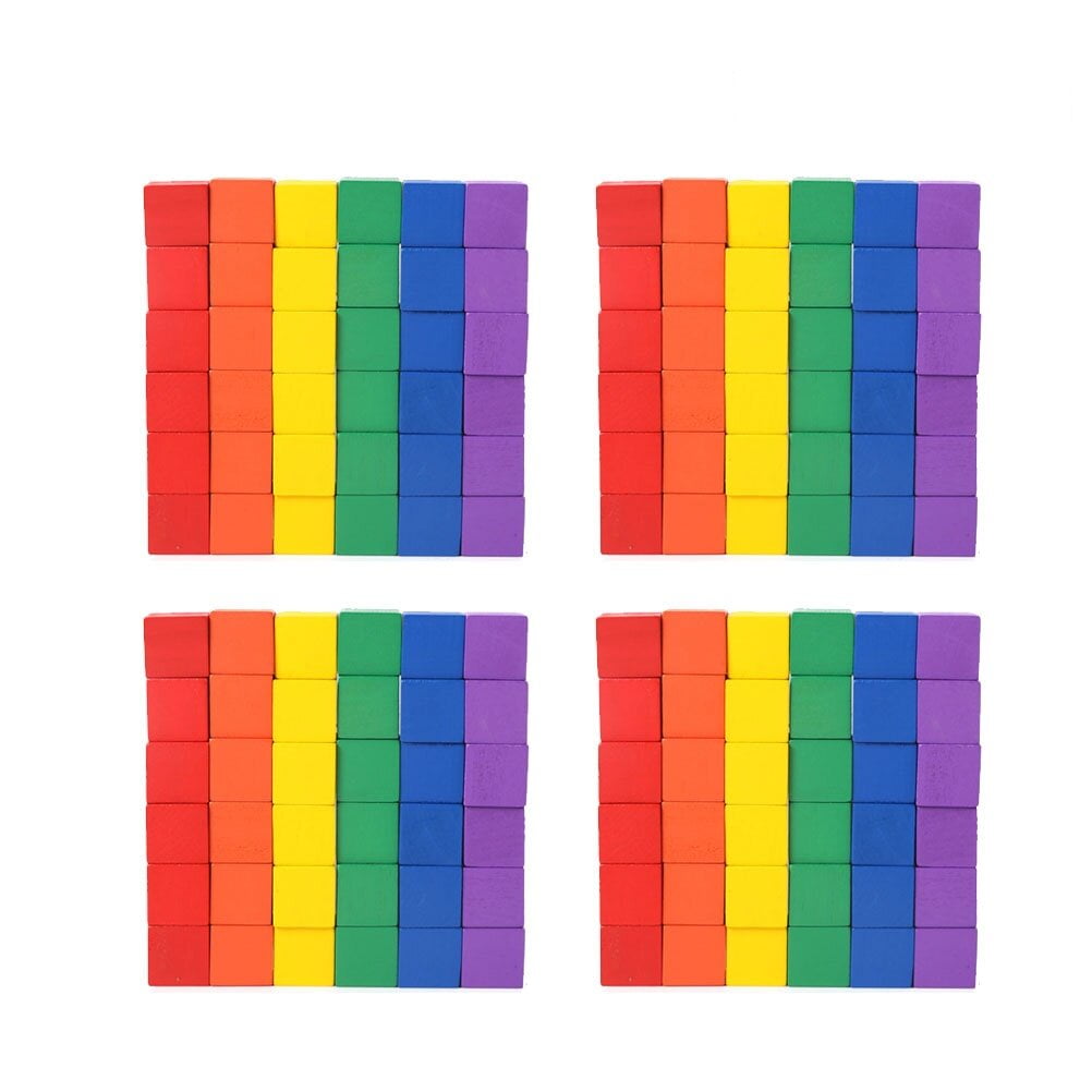 WHAMVOX  100 Pcs Colored Building Blocks Centimeter Toy Pupils Toddler